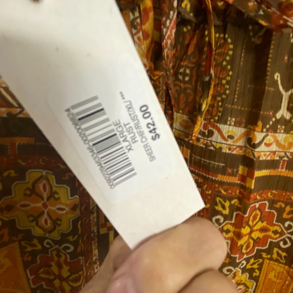 NWT Blouse and Skirt~XL-Rust colors - Picture 9 of 16
